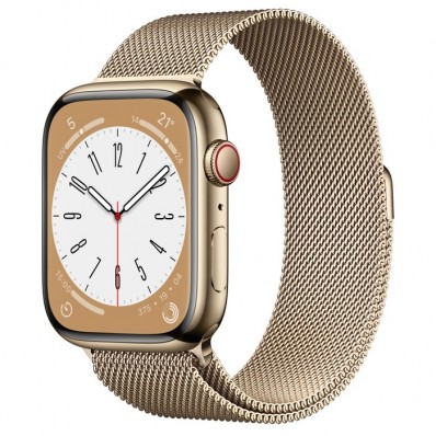 Watch Serie 8 45mm Acciaio Gold Gps Cellular